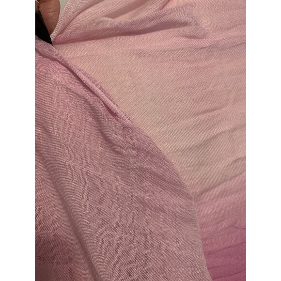 Bloomingdales Exclusive Womens Scarf Wrap Pink Ombre Lightweight 100% Viscose - Picture 9 of 12